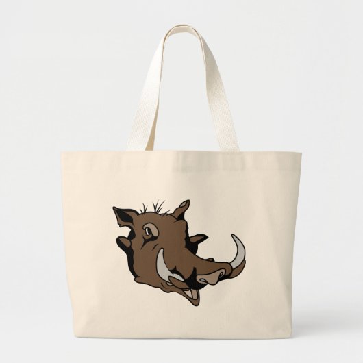 Warthoghoofd Grote Tote Bag (Voorkant)