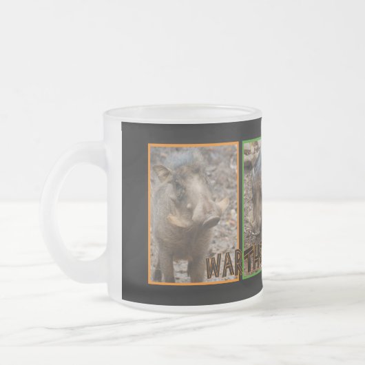 WARTHOGS met beschrijving Matglas Koffiemok (Links)