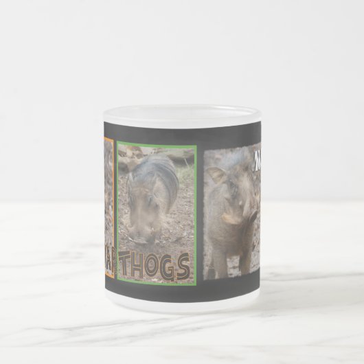 WARTHOGS met beschrijving Matglas Koffiemok (Center)