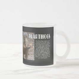 WARTHOGS met beschrijving Matglas Koffiemok
