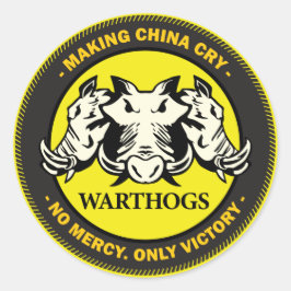 Warthogs Ronde Sticker