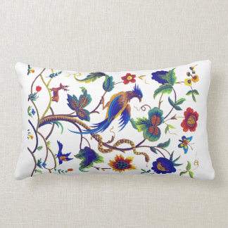 Warwick Bird of Paradise Faux Embroidery Pillow Kussen