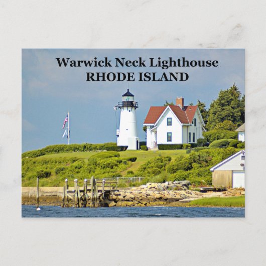 Warwick Neck Lighthouse, Rhode Island Briefkaart (Voorkant)
