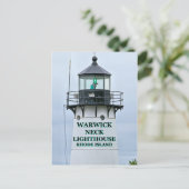 Warwick Neck Lighthouse, Rhode Island Briefkaart (Staand voorkant)