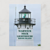 Warwick Neck Lighthouse, Rhode Island Briefkaart (Voorkant)