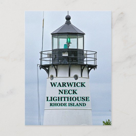 Warwick Neck Lighthouse, Rhode Island Briefkaart (Voorkant)