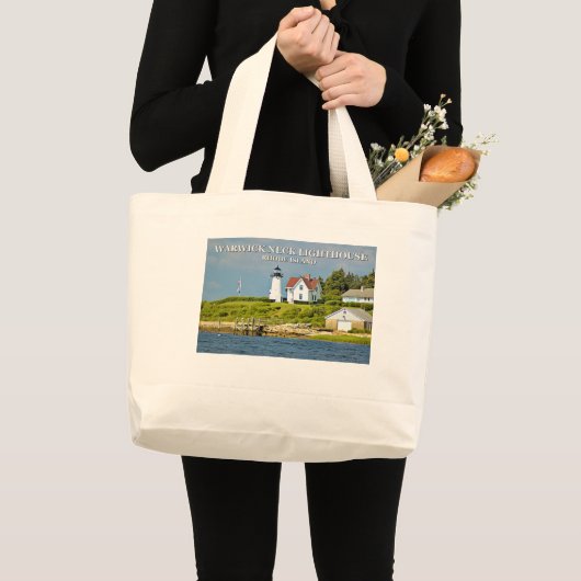 Warwick Neck Lighthouse, Rhode Island Canvas tas (Voorkant (product))