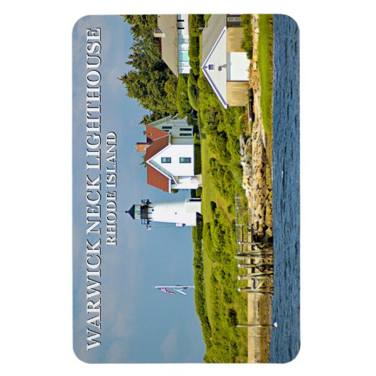 Warwick Neck Lighthouse, Rhode Island Flexi Magnet Magneet (Verticaal)