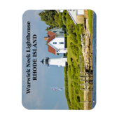 Warwick Neck Lighthouse, Rhode Island Photo Magnet Magneet (Verticaal)
