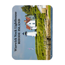 Warwick Neck Lighthouse, Rhode Island Photo Magnet Magneet