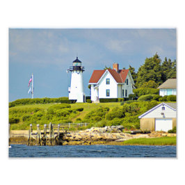 Warwick Neck Lighthouse, Rhode Island Photo Print Foto Afdruk