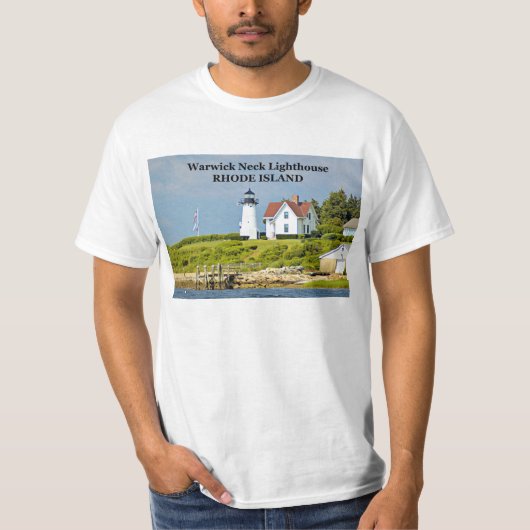 Warwick Neck Lighthouse, Rhode Island T-Shirt (Voorkant)