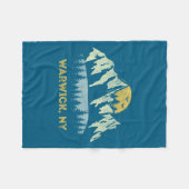 Warwick New York Mountain Sunset Sunrise Ny  Fleece Deken (Voorkant (Horizontaal))
