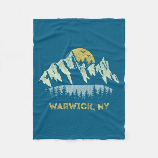 Warwick New York Mountain Sunset Sunrise Ny  Fleece Deken (Voorkant)