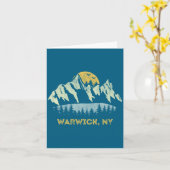 Warwick New York Mountain Sunset Sunrise Ny  Kaart (Gele Bloem)