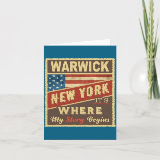 Warwick Ny Its Where My Story Begins Kaart (Voorkant)