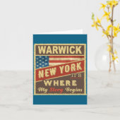 Warwick Ny Its Where My Story Begins Kaart (Gele Bloem)
