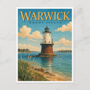 Warwick Rhode Island Conimicut Light GeoSaga Briefkaart