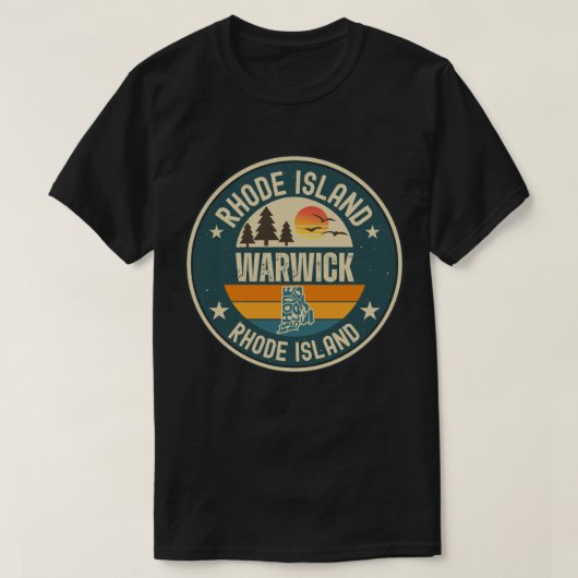 Warwick, Rhode Island T-shirt (Design voorkant)