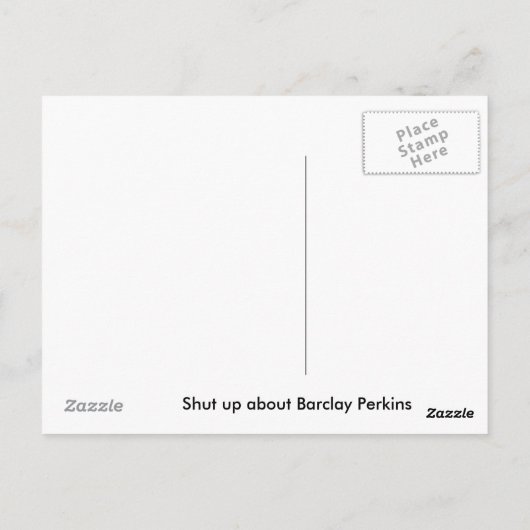 Warwick Strong Ale Briefkaart (Achterkant)