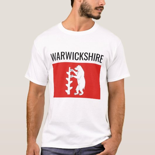 Warwickshire // English County Flag T-shirt (Voorkant)