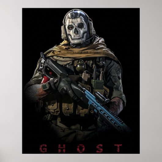 Warzone Ghost Poster (Voorkant)