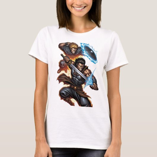 🌪️ Warzone Legends - Explosive Comic Art T-shirt (Voorkant)