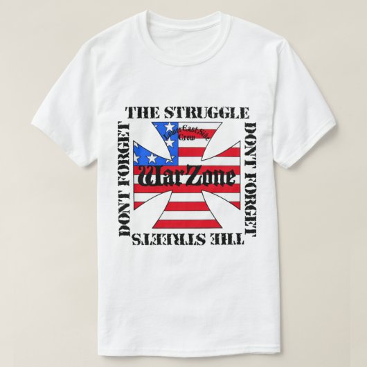 Warzone - Vergeet de strijd niet - Vergeet het nie T-shirt (Design voorkant)
