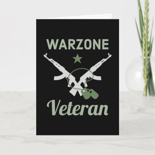 Warzone Veteran Gaming Verdansk Gamer Kaart (Voorkant)