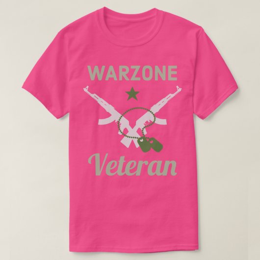 Warzone Veteran Gaming Verdansk Gamer T-shirt (Design voorkant)