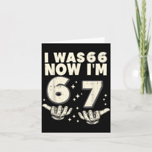 Was 66 67 Grappig 67e Verjaardagsfeestje 67 Jaar O Kaart