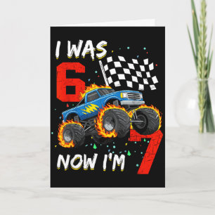 Was 6 7 jaar oud jongen monstertruck 67 7de verjaa kaart