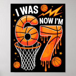 Was 6 7 verjaardag jongen basketbal grappig 6 7 me poster