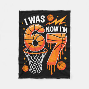 Was 6 7 verjaardag jongen basketbal grappige 6 7 m fleece deken