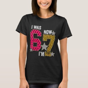 Was 6 7 verjaardag jongens kinderen 67 meme zes ze t-shirt