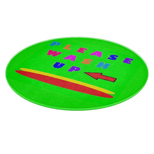 Was alsjeblieft het ontwerp lime groen met woorden snijplank (Hoek)