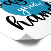 Was alsjeblieft je handen, badkamer poster (Hoek)