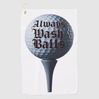 Was altijd de golfhanddoek van de ballen