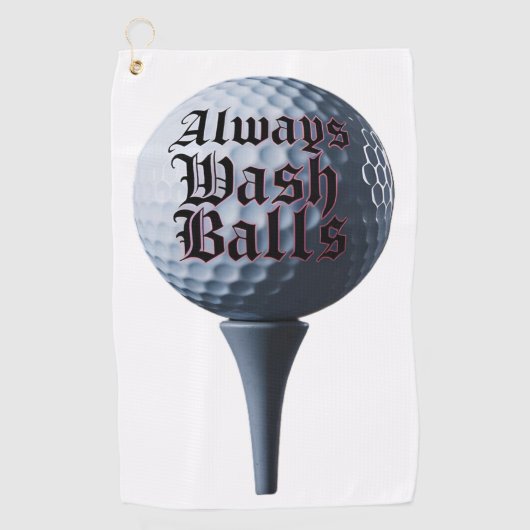 Was altijd de golfhanddoek van de ballen (Voorkant)