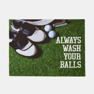 Was altijd je ballen voor golfer deurmat