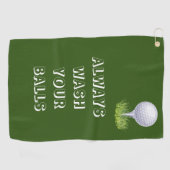 Was altijd je kogelhanddoek golfhanddoek (Horizontaal)