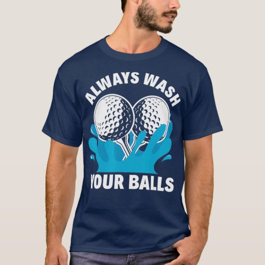 Was altijd uw buik Funny Golf (2) T-shirt (Voorkant)