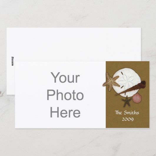 Was Ashore-fotokaart Feestdagenkaart (Voorkant / Achterkant)