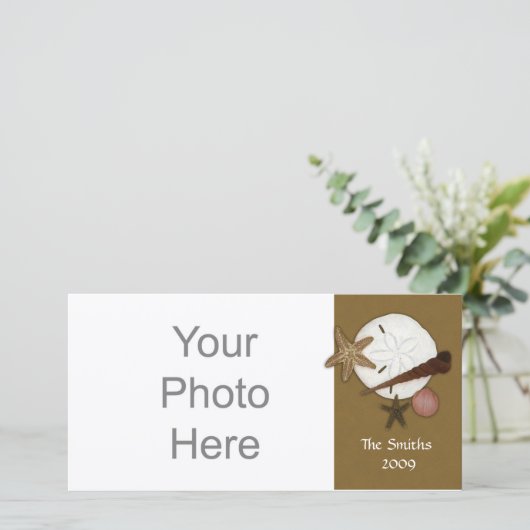 Was Ashore-fotokaart Feestdagenkaart (Staand voorkant)