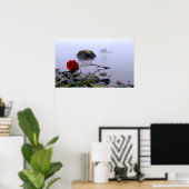 Was Ashore Red Rose Poster (Thuiskantoor)