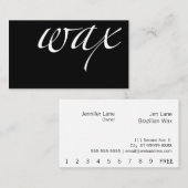 Was: Braziliaans/Bikini Wax Loyalty Card (Voorkant / Achterkant)