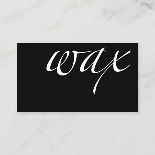 Was: Braziliaans/Bikini Wax Loyalty Card (Voorkant)