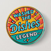 Was de afwas Grappige Button (Voorkant)