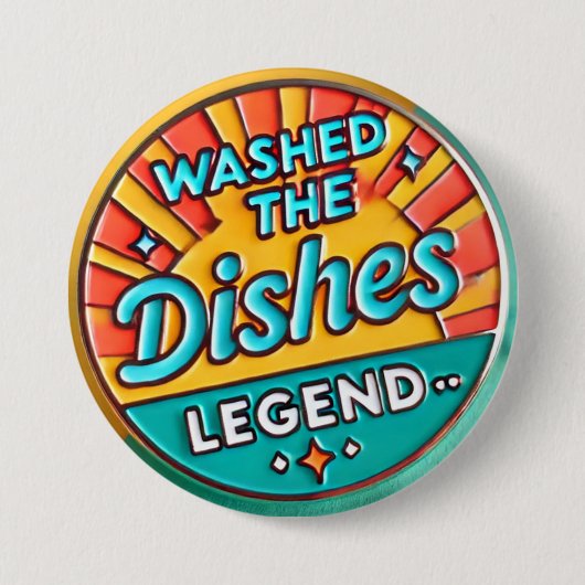 Was de afwas Grappige Button (Voorkant)