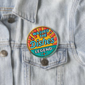 Was de afwas Grappige Button (In situ)